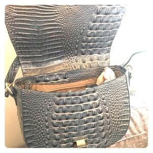 Brahmin - blue leather handbag